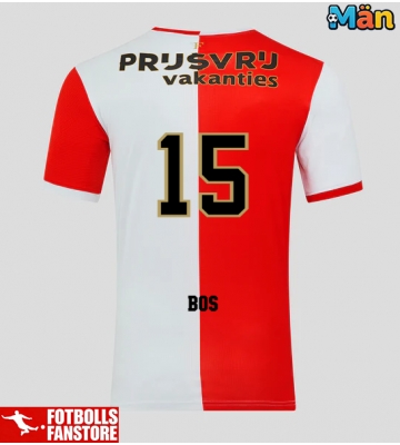Feyenoord Jordan Bos #15 Hemmatröja 2025-26 Kortärmad
